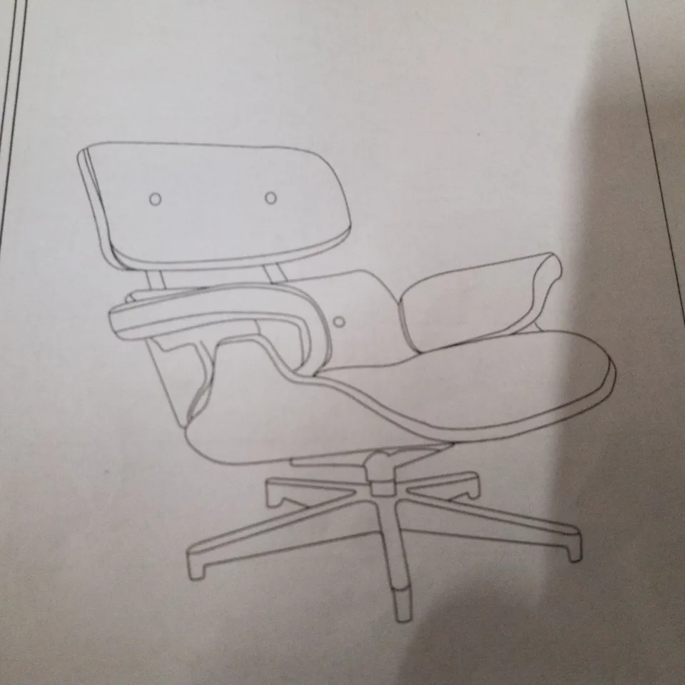 BOXED ACCENT CHAIR - BLACK