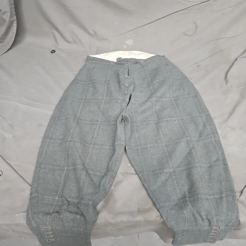 ENRIGHT & BIRLEY LONDON TAILOR TROUSERS – GREY WINDOWPANE CHECK, VINTAGE