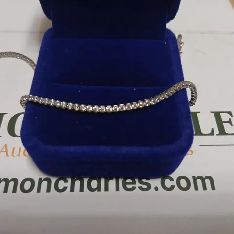 DIAMONIQUE 1.6CT TW TENNIS BRACELET STERLING SILVER 