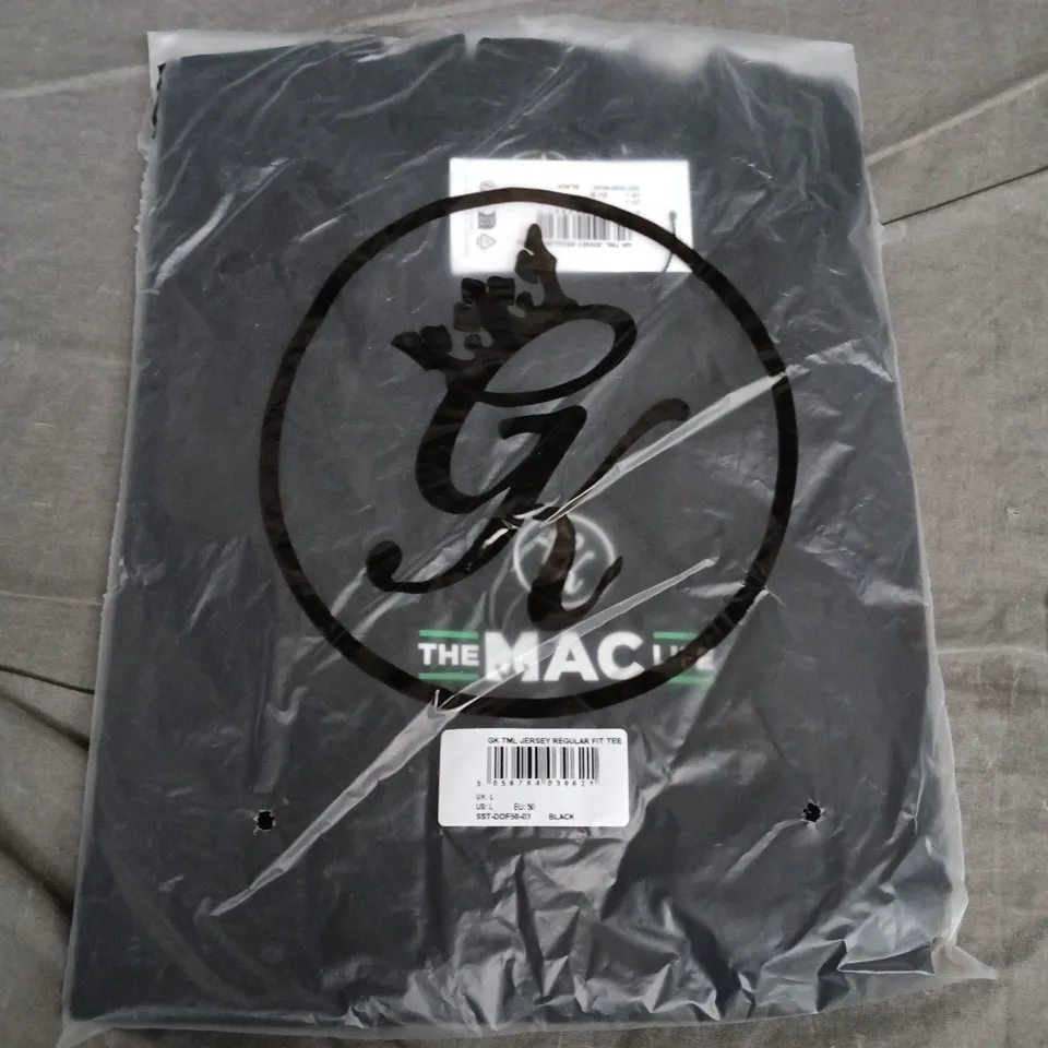 BAGGED GYM KING TML JERSEY REGULAR FIT TEE – BLACK - UK L