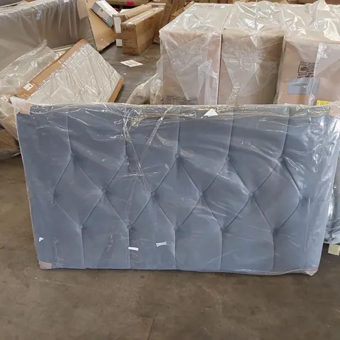 QUALITY BAGGED CHARCOAL GREY DOUBLE SIZED HEADBOARD