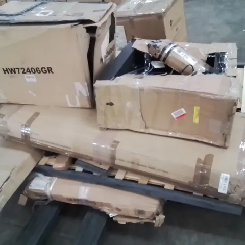 PALLET CONTAINING VARIOUS ASSORTED INCOMPLETE FURNITURE PARTS AND OTHER HOUSEHOLD ITEMS 