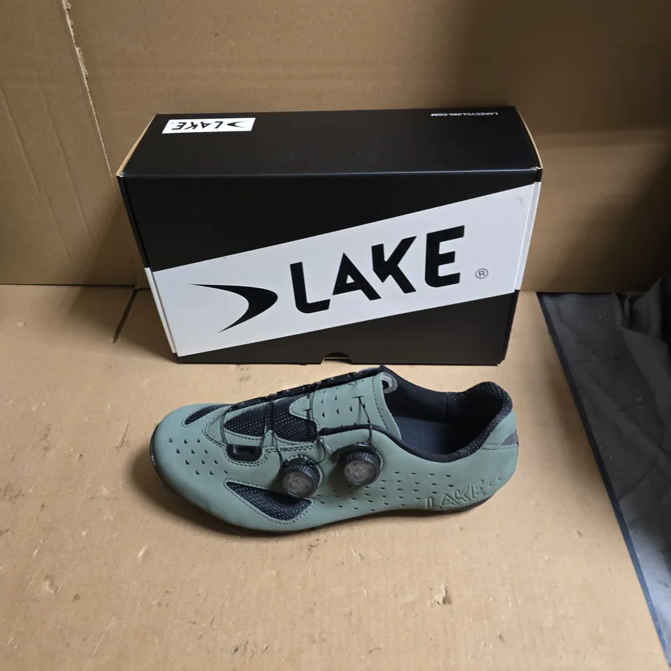 LAKE CYCLING SHOES – TEAL/BLACK , BOA DIAL CLOSURES - EUR SIZE 43.5 