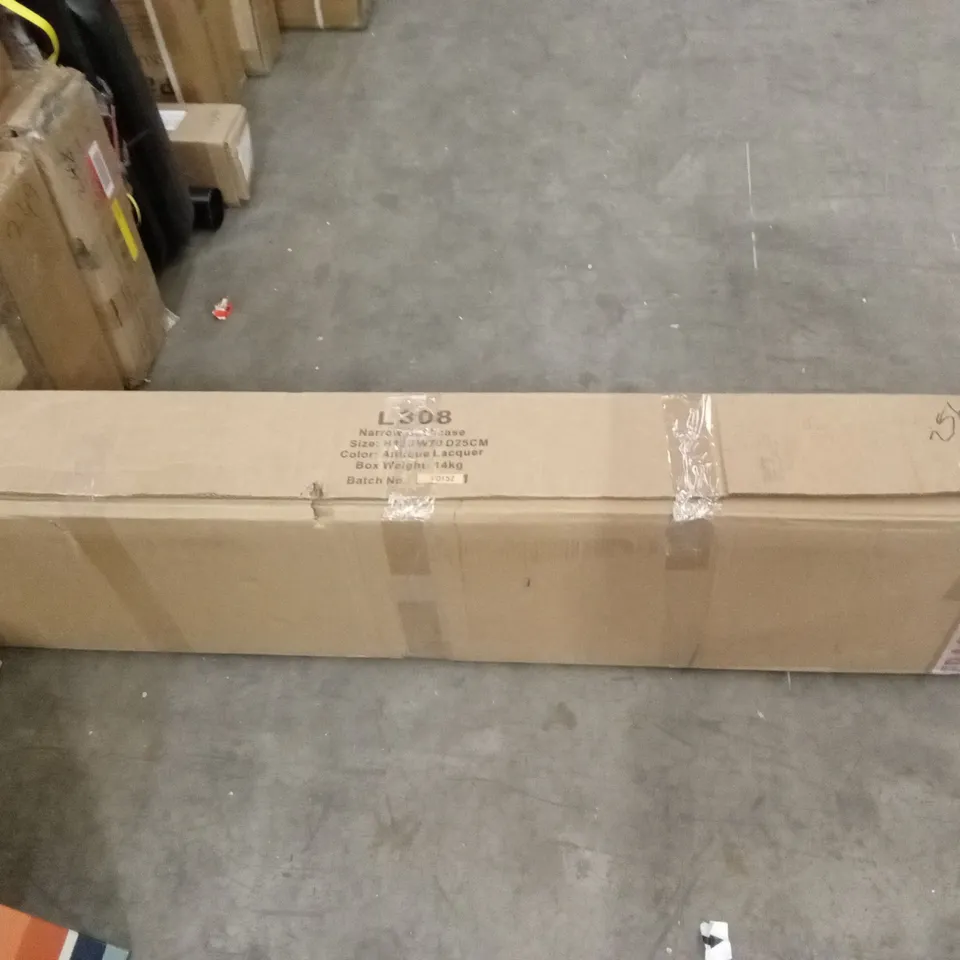 BOXED NARROW BOOKCASE - ANTIQUE LACQUER (1 BOX)