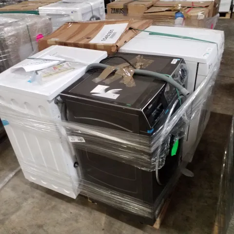 PALLET OF APPROXIMATELY 4 UNPROCESSED RAW RETURN WHITE GOODS TO INCLUDE