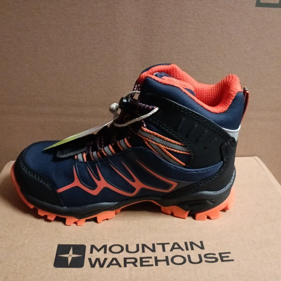 MOUNTAIN WAREHOUSE SOFTSHELL KIDS WATERPROOF HIKING BOOTS – PETROL, UK 10 (EU 28)