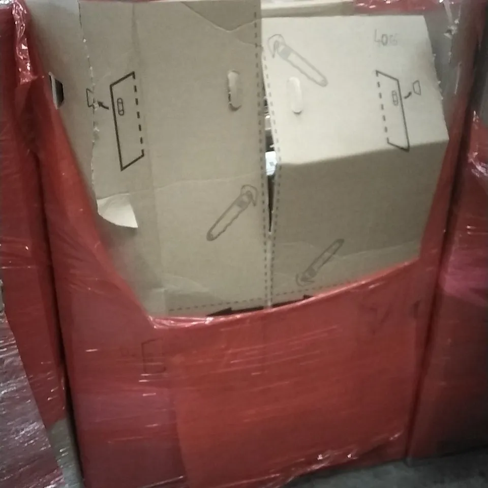 PALLET OF ASSORTED HOUSEHOLD GOODS AND PRODUCTS TO INCLUDE; RADIATIORS, SCOOTERS, BOXED FURNITURE ETC
