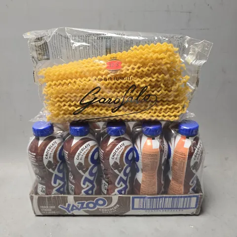 APPROXIMATELY 2 ASSORTED FOOD & DRINK ITEMS TO INCLUDE - YAZOO CHOCOLATE MILKSHAKE , FUSILLI LUNGHI