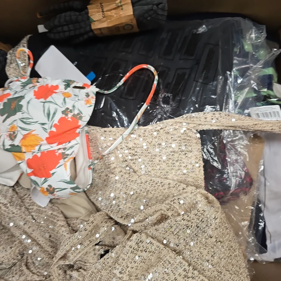 APPROXIMATELY 20 ASSORTED CLOTHING AND FASHION PRODUCTS IN VARIOUS STYLES AND SIZES - COLLECTION ONLY