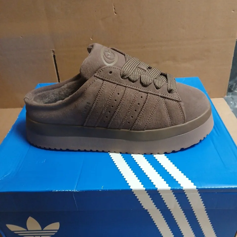 ADIDAS BROWN SUEDE SNEAKERS BOXED UK 6.5