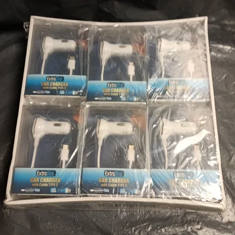 12 X EXTRA STAR TYPE C CAR CHARGERS 