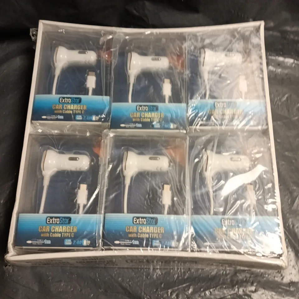 12 X EXTRA STAR TYPE C CAR CHARGERS 
