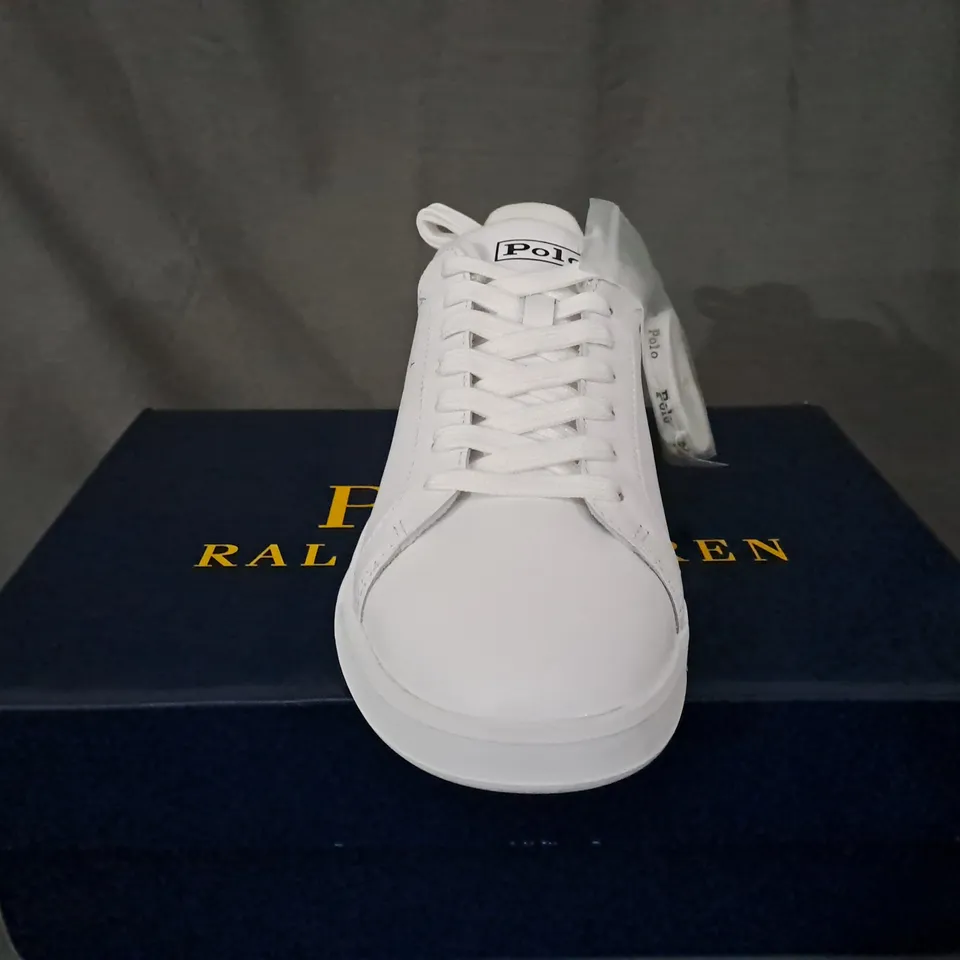 BOXED POLO RALPH LAUREN WHITE SMART SNEAKERS - UK 6