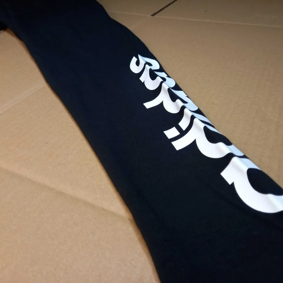 ADIDAS BLACK/LOGO FITNESS LEGGINGS - SIZE 24/26