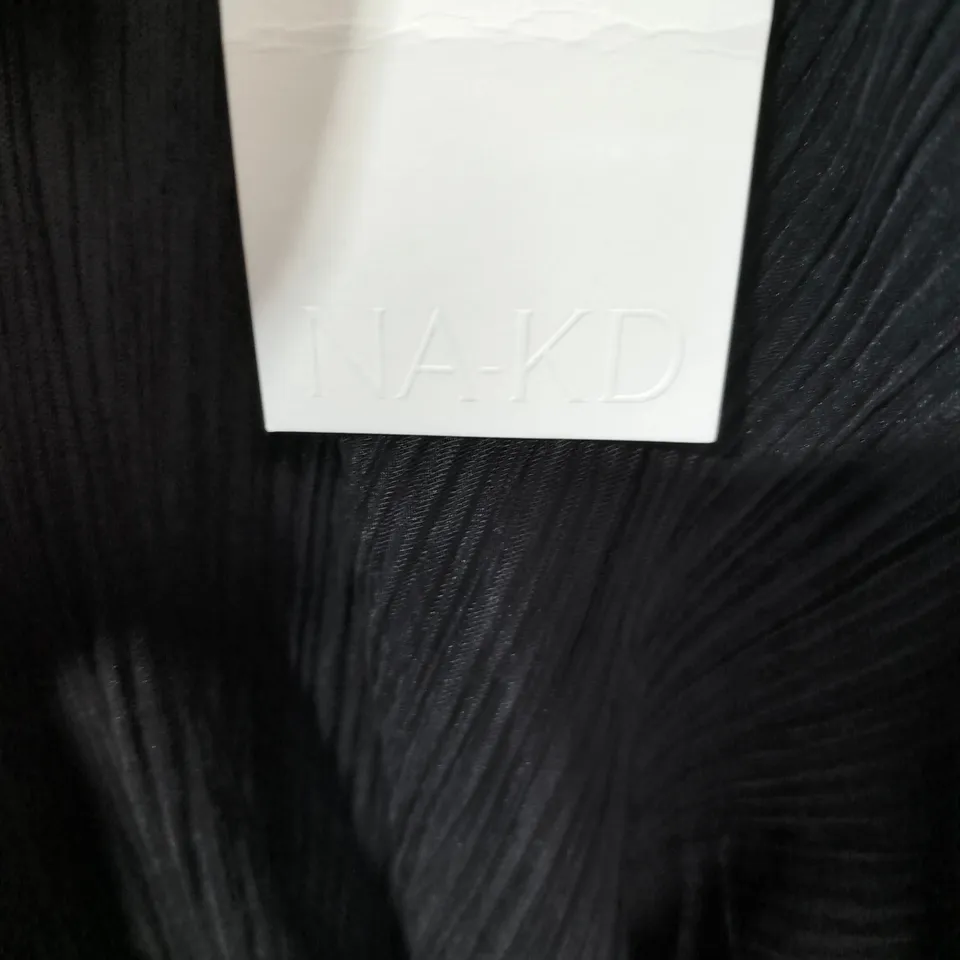 NA-KD PEPLUM BLOUSE - BLACK, SIZE L