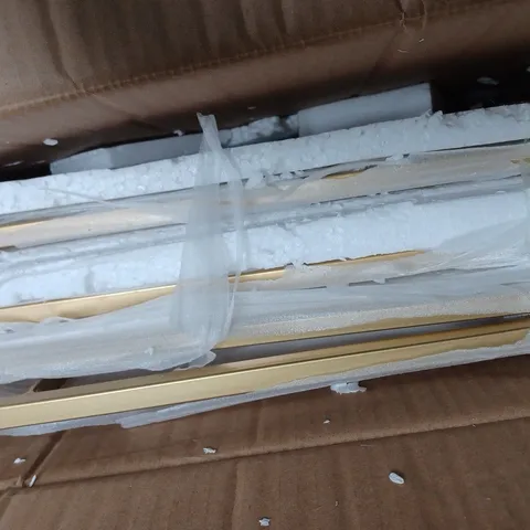 BOXED MY HOME STORIES FLUTED GLASS CONSOLE TABLE 