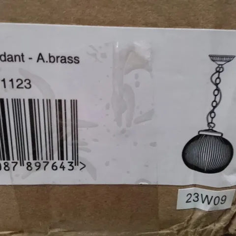 BOXED BATESON 1-LIGHT GLOBE PENDANT