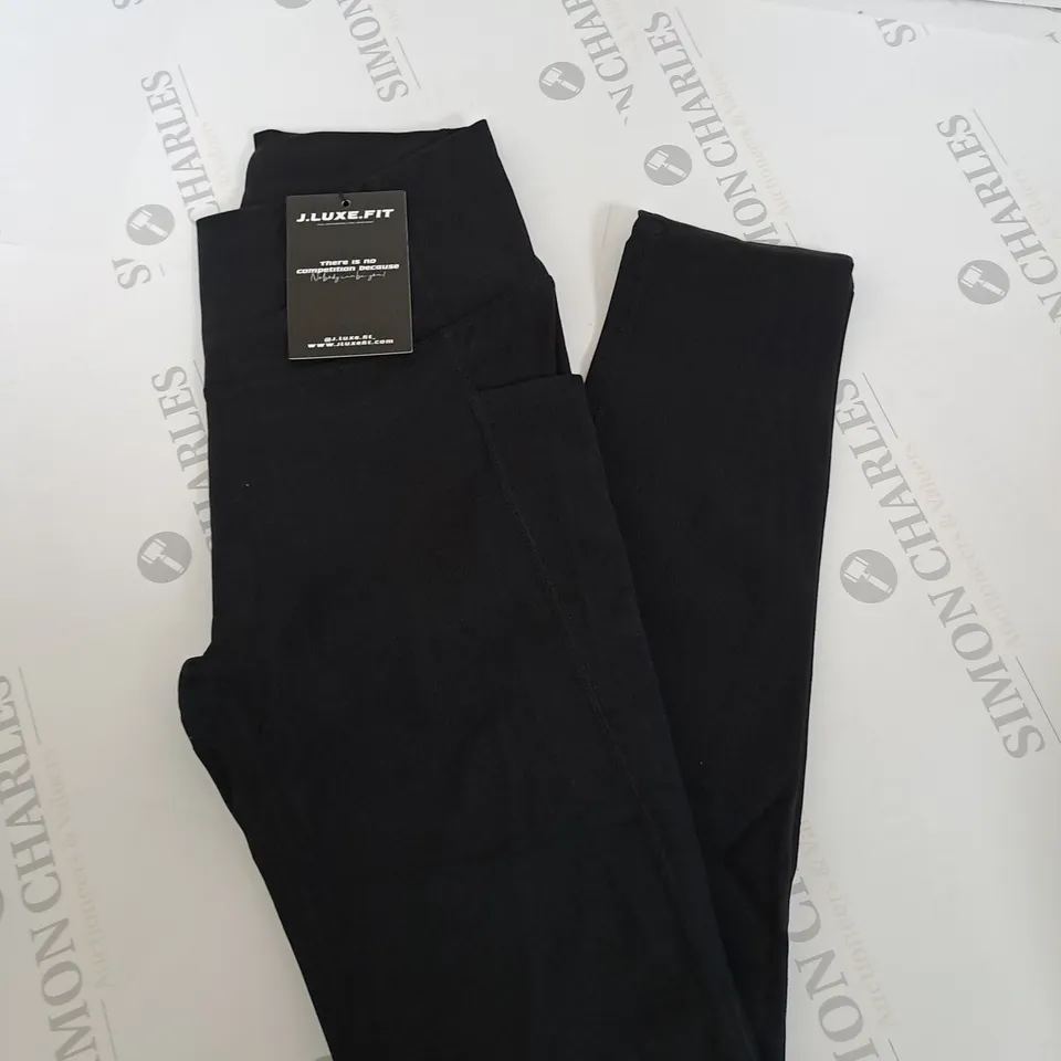 J.LUXE.FIT CASUAL LEGGINGS IN BLACK SIZE M