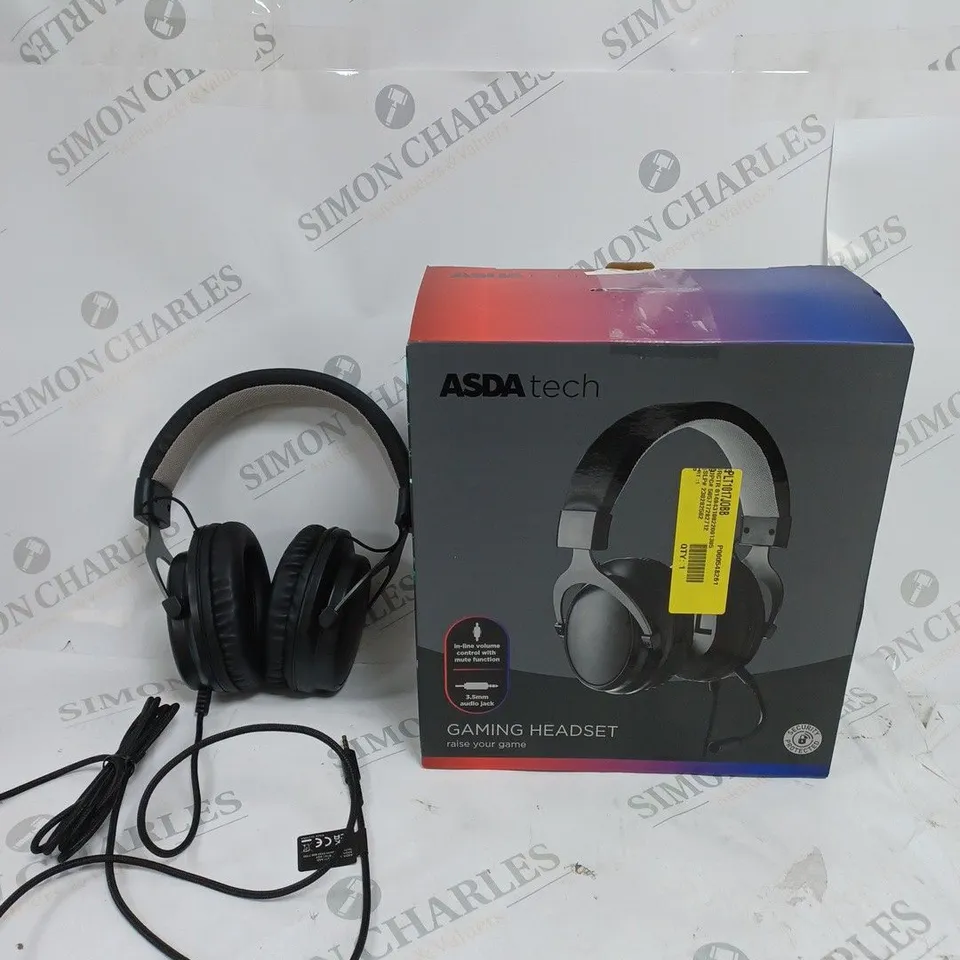BOXED GAMING HEADSET IN BLACK  - 3.5MM AUDIO JACK