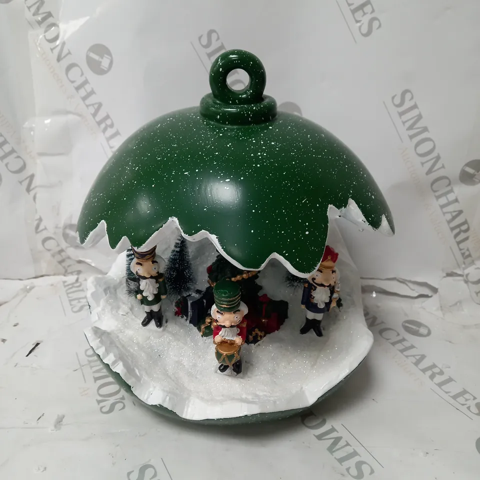 SANTA EXPRESS PRE-LIT SPHERE WITH CHRISTMAS CHARACTER SCENE