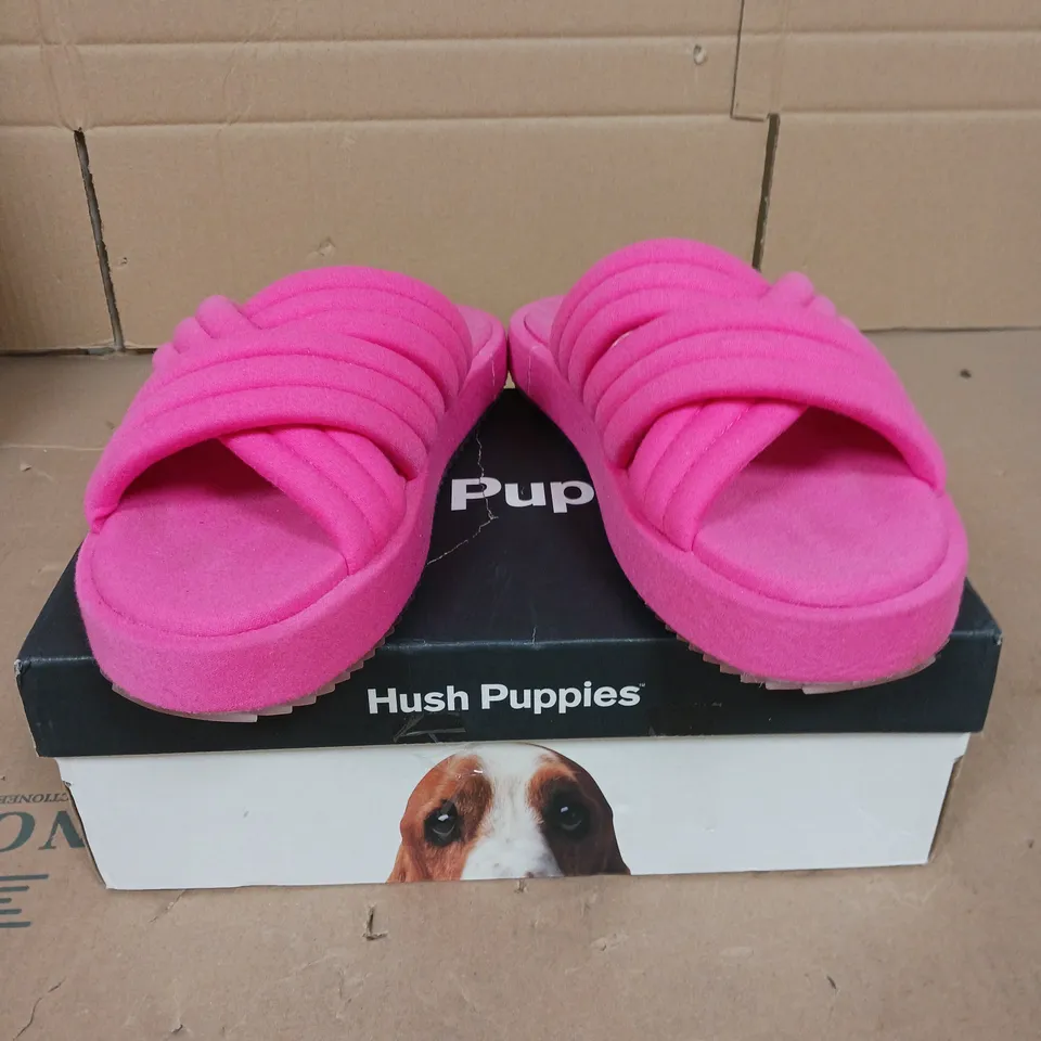 HUSH PUPPIES SIENNA SLIDERS PINK SIZE 7