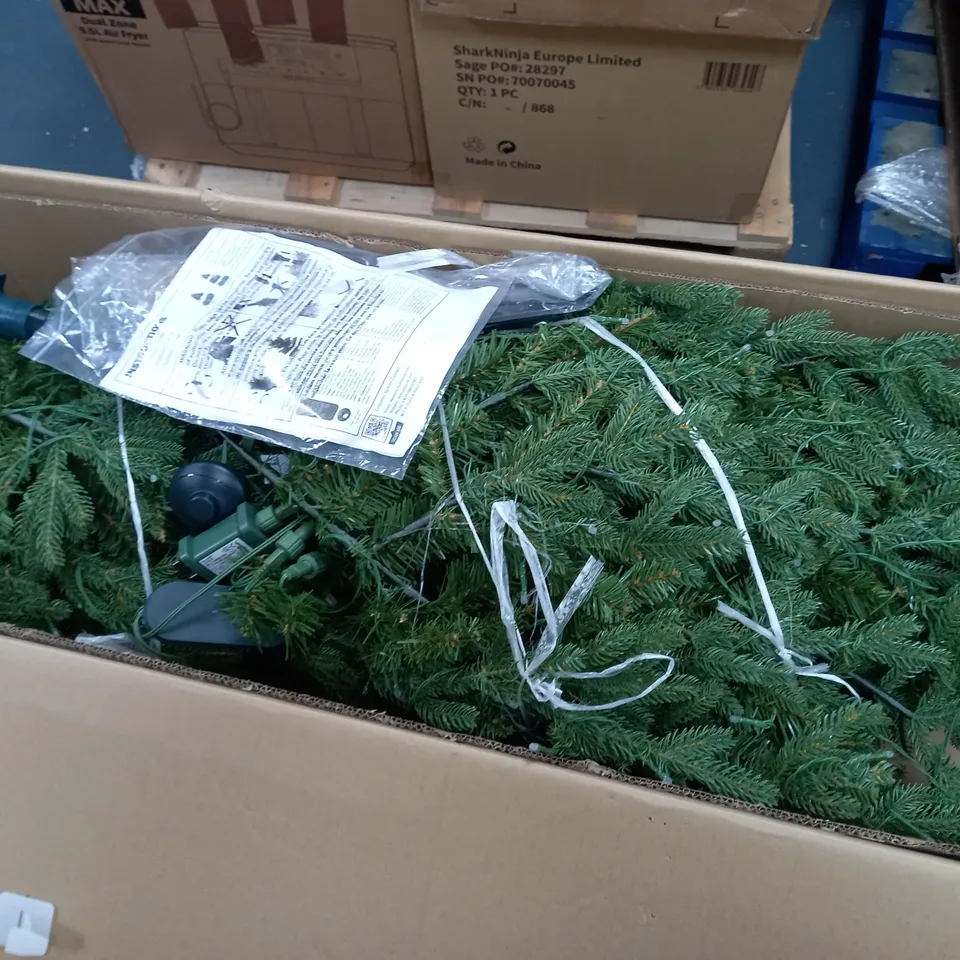 SANTA'S BEST 116 FUNCTION PRE-LIT AUBURN CHRISTMAS TREE - COLLECTION ONLY