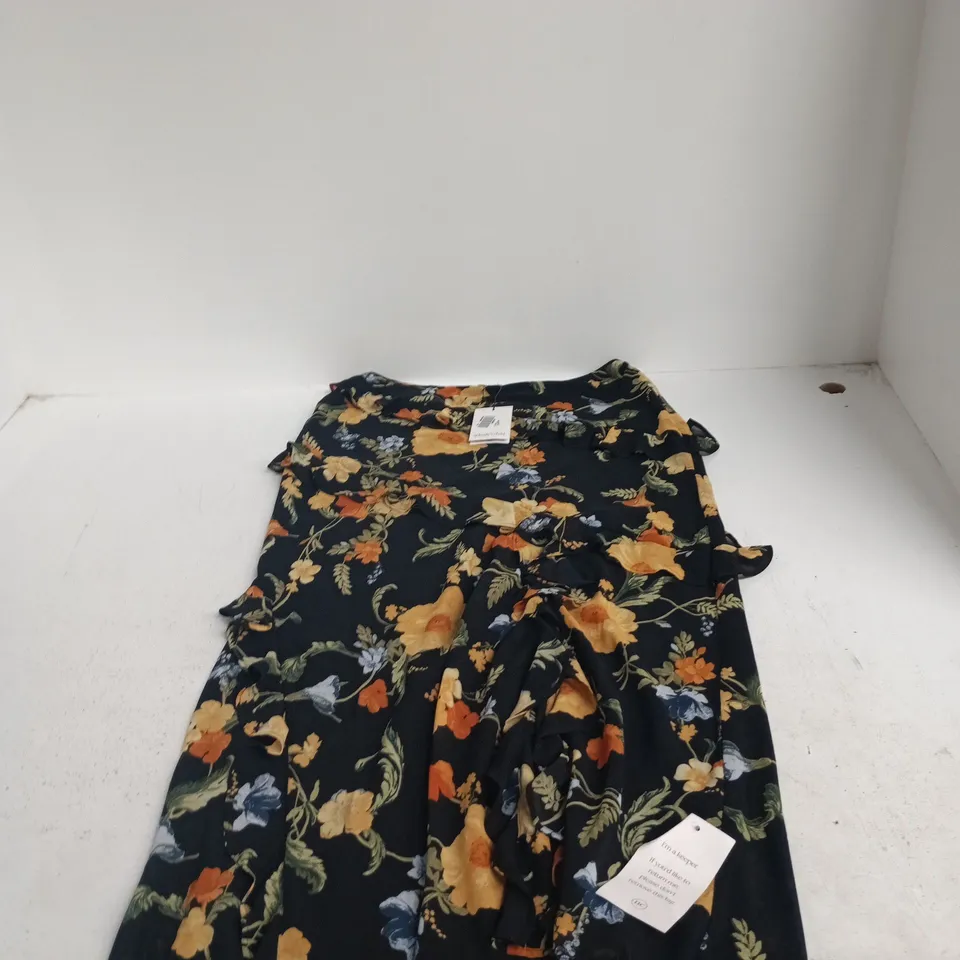 NOBODY'S CHILD FLORAL DRESS – UK 14 (EU 42, US 10) – MADE IN VIETNAM