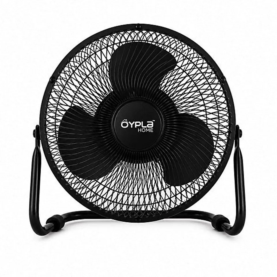 BOXED OYPLA 9" INCH BLACK 3 SPEED FLOOR STANDING GYM FAN HYDROPONIC