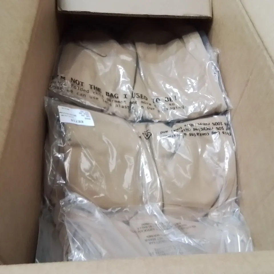 BOXED BRAND NEW APPROXIMATELY 19 JD WILLIAMS UTILITY WIDE LEG TROUSERS MUSHROOM SIZE 24