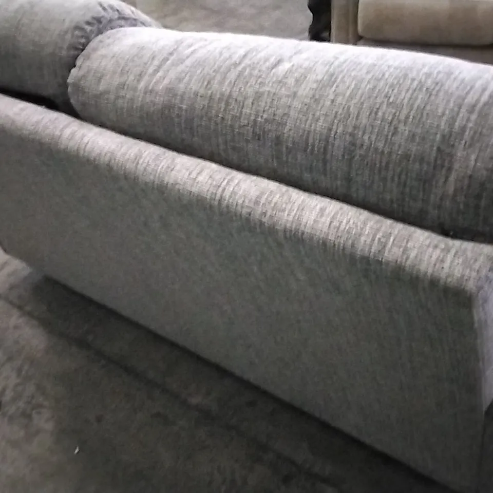 QUALITY BRITISH DESIGNED & MANUFACTURED G PLAN SEATTLE 3 SEATER SCALE CREAM FABRIC SOFA