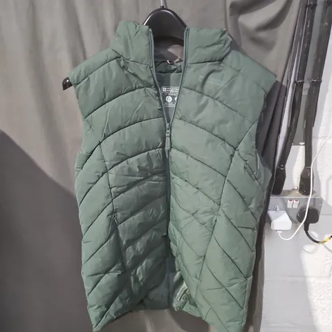 MOUNTAIN WAREHOUSE GREEN QUILTED PUFFER VEST – UK 16