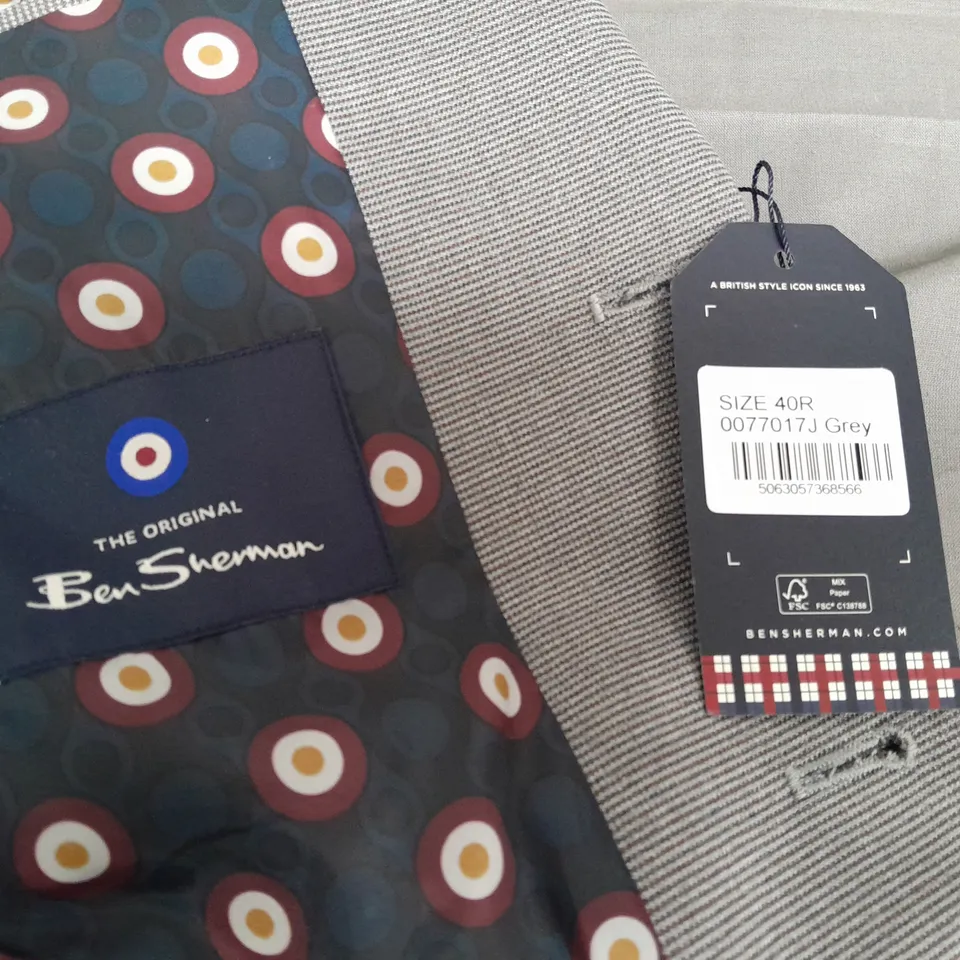 BEN SHERMAN GREY BLAZER - 40R