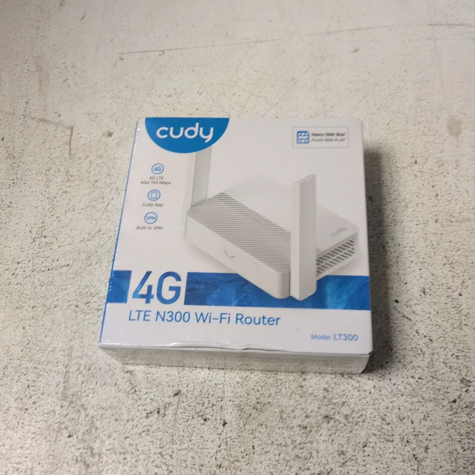 CUDY 4G LTE N300 WI‑FI ROUTER LT300 – BOXED