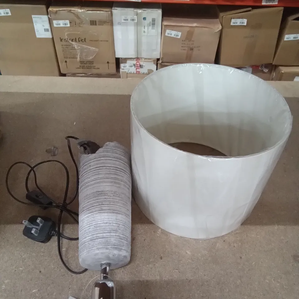 BOXED SPENCER TABLE LAMP (GREY)