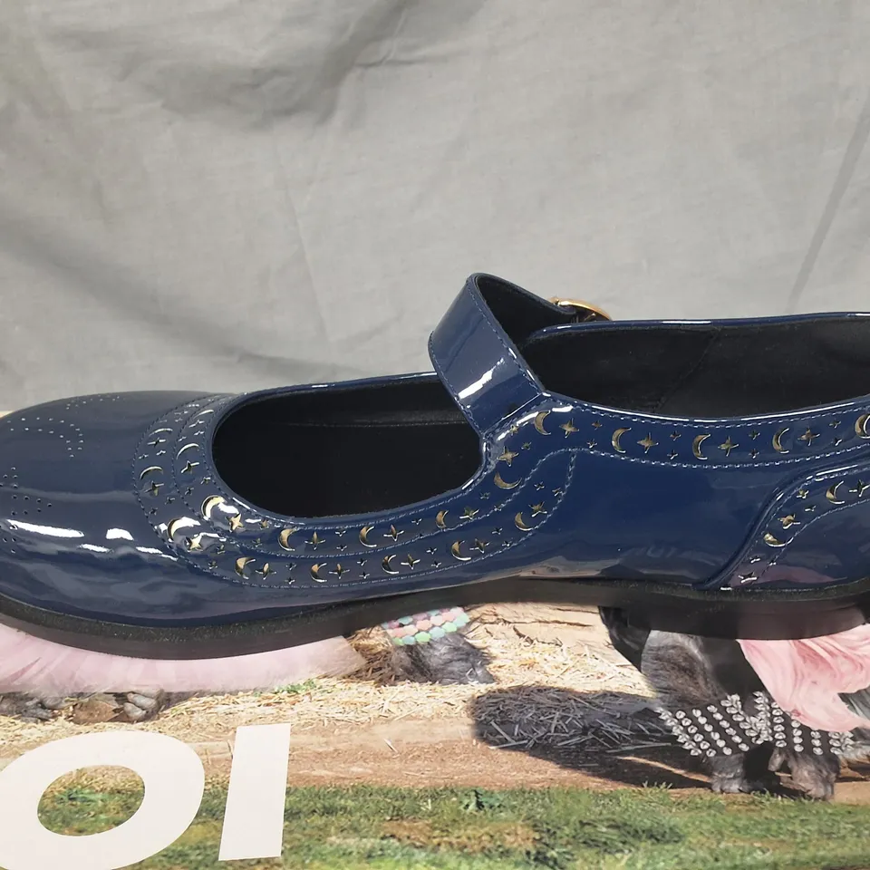 BOXED KOI ELIRA MOON VEIL MARY JANE'S IN MIDNIGHT BLUE- UK 6