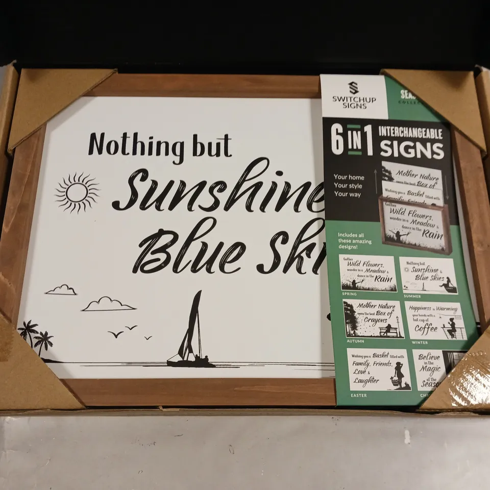 13 BRAND NEW BOXED 6-IN-1 INTERCHANGEABE SIGN COLLECTIONS TO INCLUDE FAITH & SEASONAL COLLECTIONS - COLLECTION ONLY