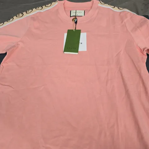 GUCCI TSHIRT IN SALMON SIZE M