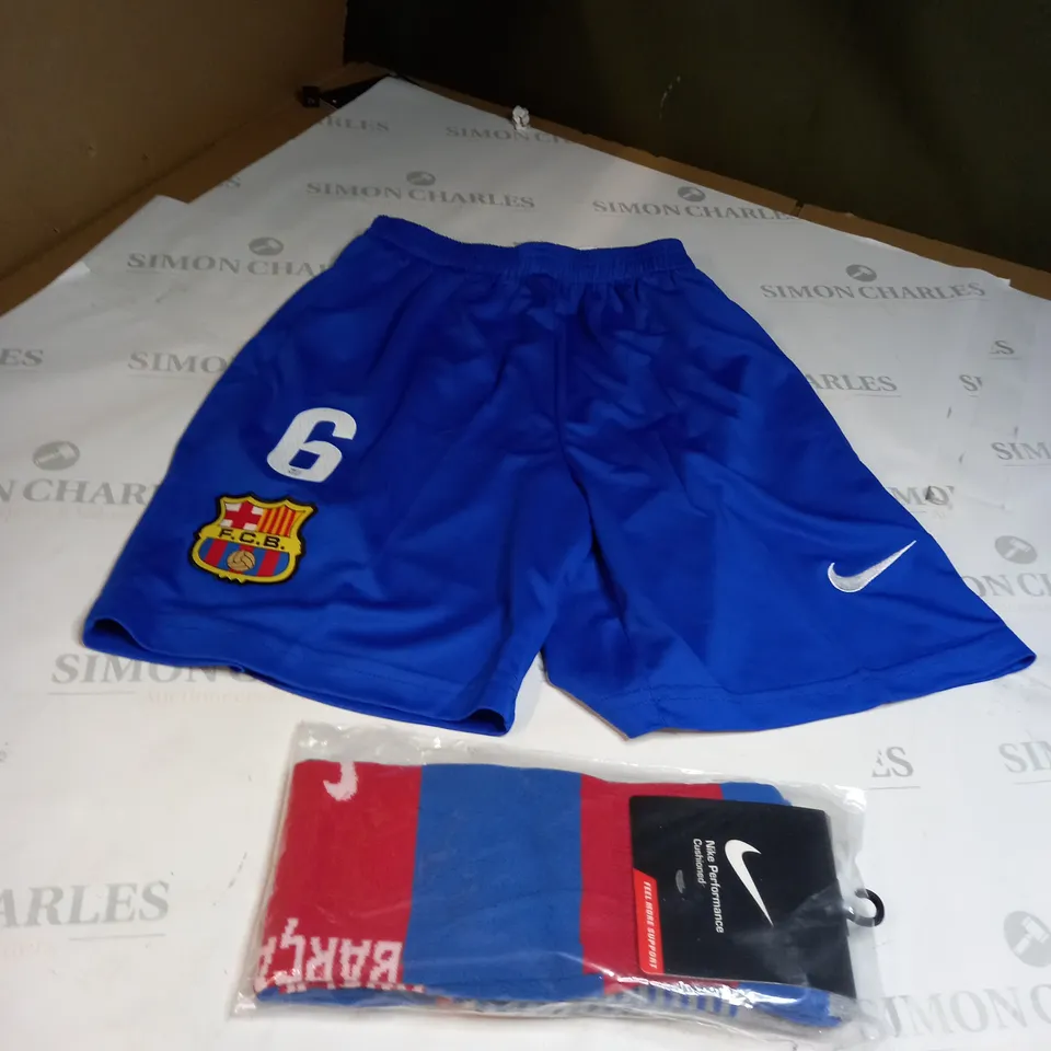 FC BARCALONA SHORTS AND SOCKS