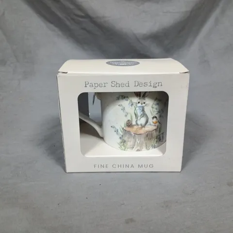 BOXED PAPER SHED MUG HARE & BIRD 