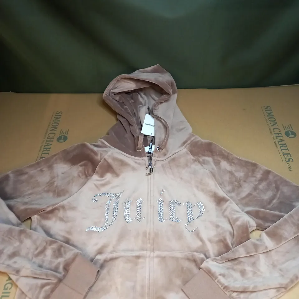 WOMENS DIAMANTE ZIPPED JACKET SIZE XL
