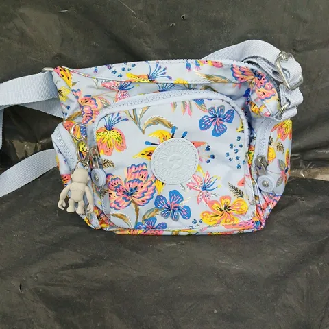 KIPLING FLORAL PRINT CROSS BODY BAG