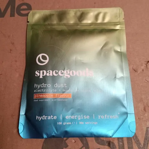 SPACEGOODS HYDRO DUST ELECTROLYTE + MUSHROOM BLEND, PINEAPPLE FLAVOUR – 168 G