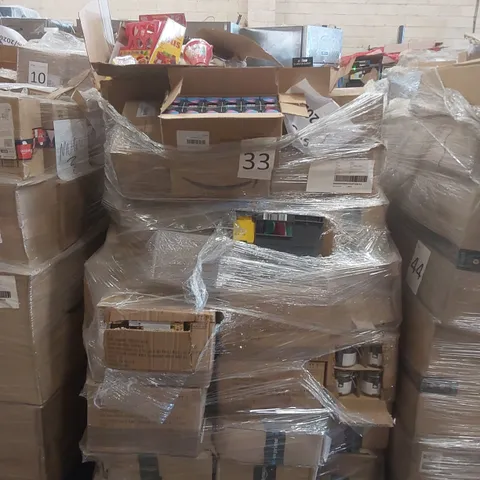 PALLET TO CONTAINING A VERY LARGE QUANTITY OF ASSORTED ITEMS INCLUDING: DUNLOP KINESIOLOGY TAPE, GLASS JARS, SHAPE SORTER BUS TOY, JUICER FRUIT PRESSERS ECT