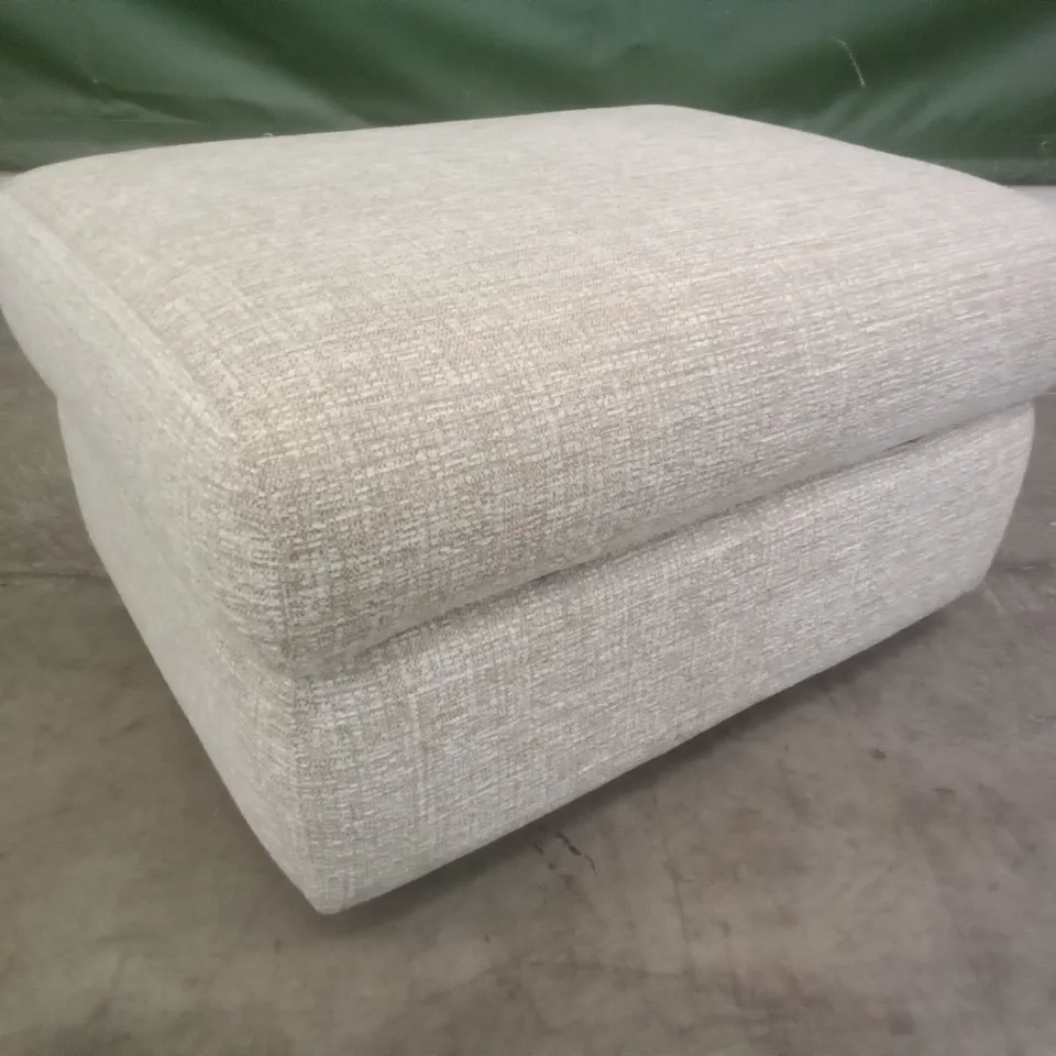 DESIGNER G PLAN MADE GREENWICH STORAGE FOOTSTOOL - LOOM CLAY FABRIC 