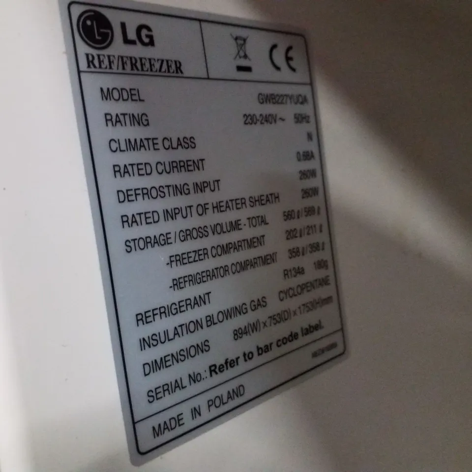 LG GWB227YUQA FRIDGE FREEZER