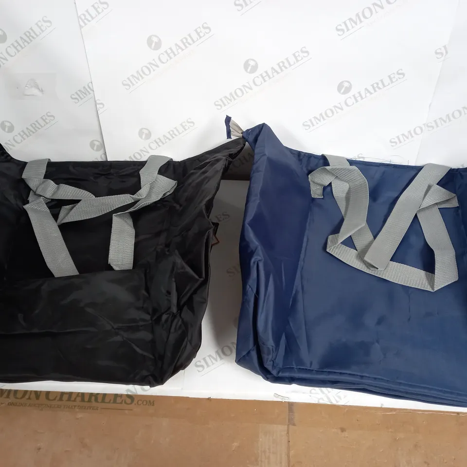 CALIFORNIA INNOVATIONS NAVY BLUE AND BLACK FOLDABLE BAGS