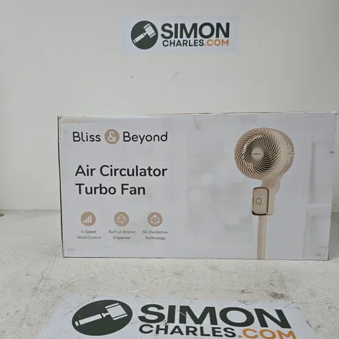 BLISS & BEYOND AIR CIRCULATOR TURBO FAN – BOXED