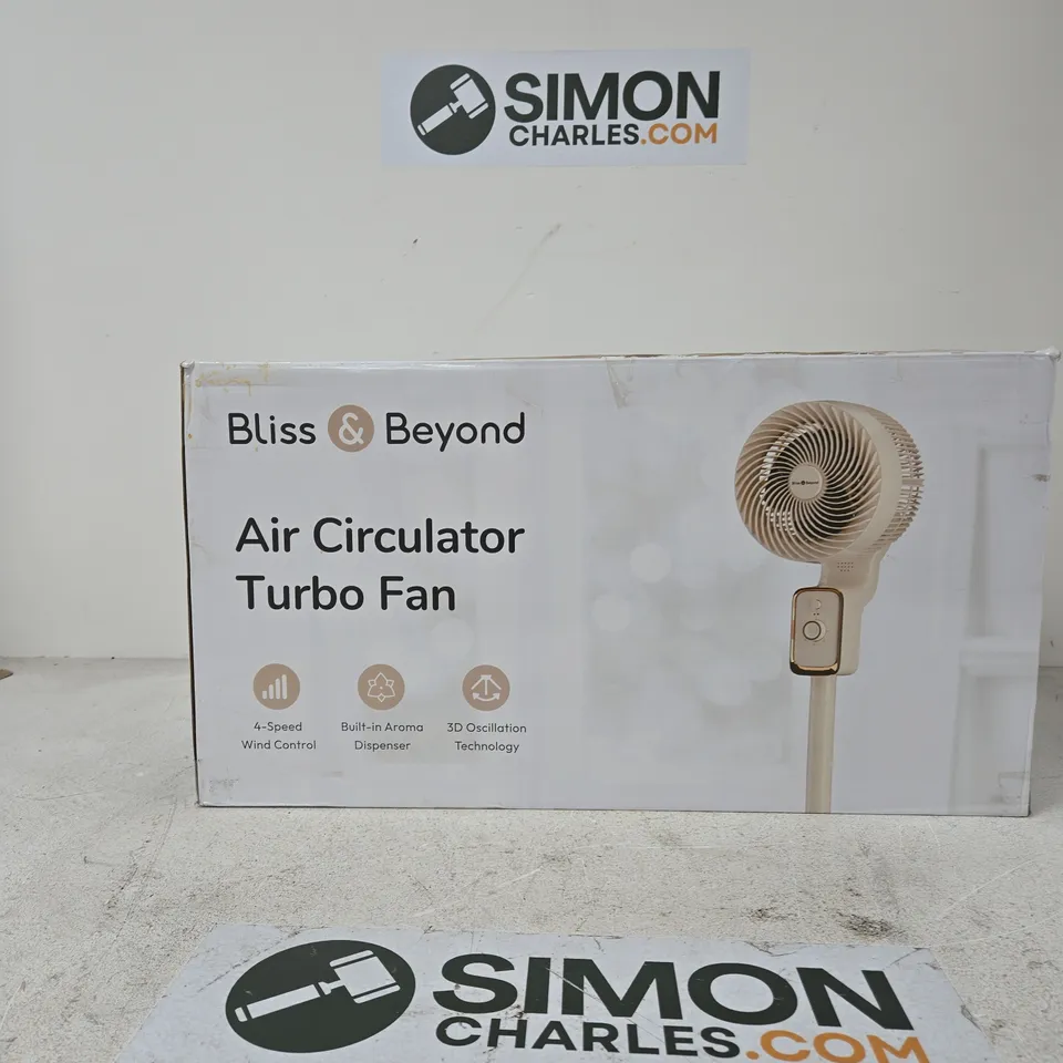 BLISS & BEYOND AIR CIRCULATOR TURBO FAN – BOXED