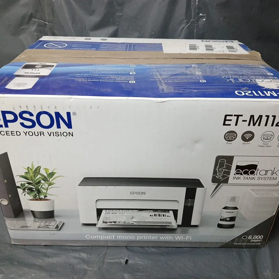 BOXED EPSON ECOTANK ET-M1120 PRINTER