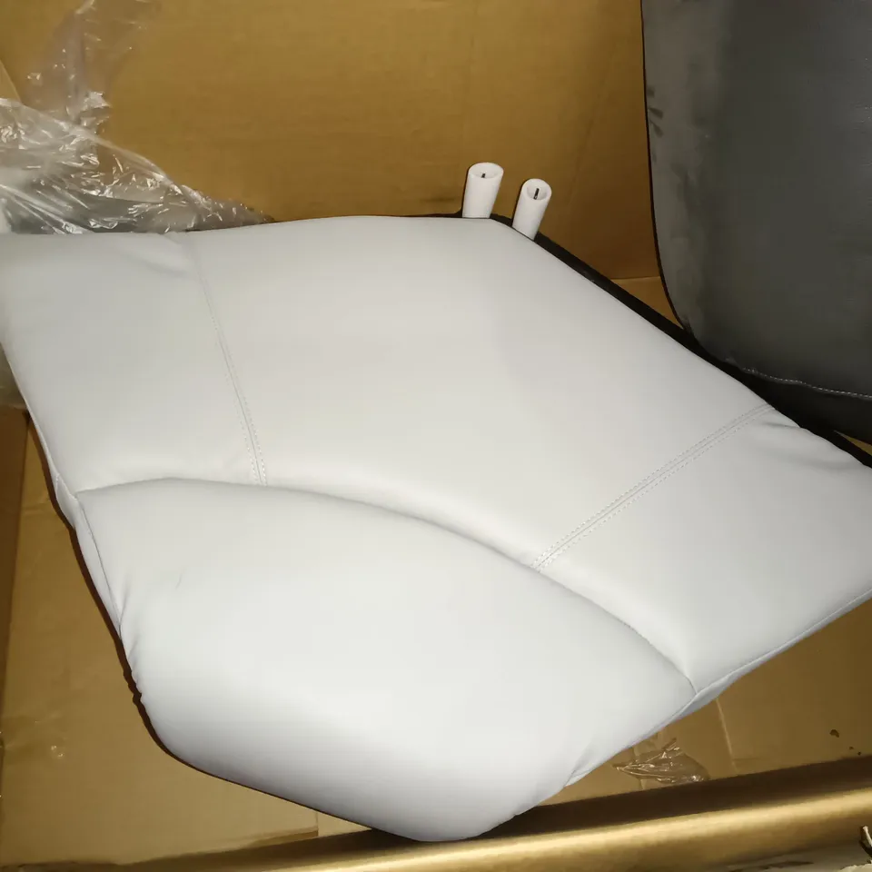 LOT OF 3 ASSORTED UPHOLSTERED FAUX LEATHER SOFA PARTS